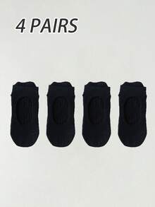 1/2/4 Pairs Foot Mesh Breathable Non-Slip Socks, Yoga Pilates Ankle Socks, Pure Cotton Sports Boat Socks For Women - Multicolor - View 13