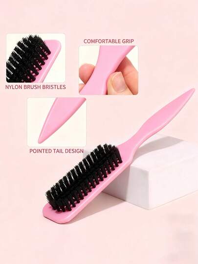 1支装光滑后梳，用于打造光滑马尾发髻、抚平碎发、控制发际线、倒梳和蓬松造型，宽尾尖梳方便分区和分缝，适用于理发店、美容院及旅行必备美发工具。