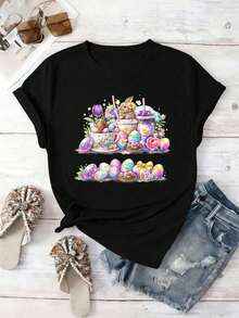 Women T-Shirts - Black - View 2