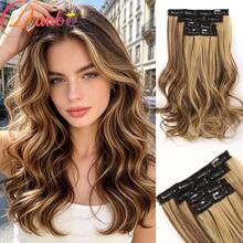 4 piezas de extensiones de cabello invisibles con clip de 14 pulgadas, onduladas y cortas, piezas de cabello natural y suave para mujeres - Multicolor - Ver 10