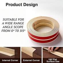 1pc Wall Corner Protector, Peel And Stick Molding Trim Wall Edge Guard, Flexible Self-Adhesive Inside & Outside Corner Trim Strip For Edge Ceiling,Self Adhesive Corner Trim For Wall Furniture Stairs Table Countertop ﻿ - A - View 7