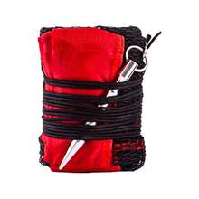 Bolsa de malla de pesca, equipo de pesca plegable, redes de rejilla pequeñas gruesas, bolsa de redes para peces vivos, paquete de bolsa de red para la boca, almacenamiento de suministros de pesca - 0,5 m - Ver 3