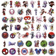 55 piezas Pegatinas de Marvel Spider-Man y sus amigos mágicos, Spider-Man lindo, adecuado para botellas de agua, portátiles, álbumes de recortes, paquetes de pegatinas de superhéroes de moda, sets de pegatinas de Spider-Man de gran . - Multicolor - Ver 2