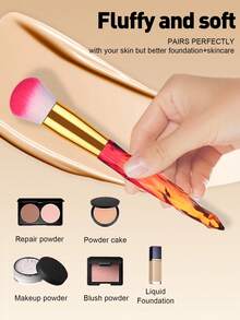 10pcs Makeup Brush Set, Suitable For Daily Makeup, Can Be Given As Gift To Girlfriend - Multicolor - View 7