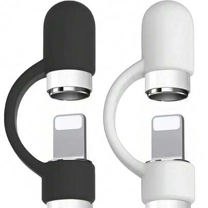 2PCS Soft Silicone Stylus Pen Protector Holder Compatible With Apple Pencil 1st Gen Anti-Lost Protective Cover For IPencil Pen Cap