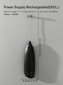 AOYI 1个可充电手持便携式迷你电动奶泡器搅拌器，带充电线 - 彩色 - 查看 10