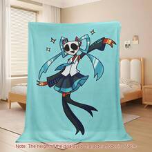TADC Frog Jax Flannel Throw Blanket, The A-Amazing D-Digital Circus Cartoon Art Design, Soft Cozy Reversible Plush For Couch, Unique Pop Culture Gift For Fans,  Wall Home Decor For Bedroom Living Room - 多色2 - 查看 12