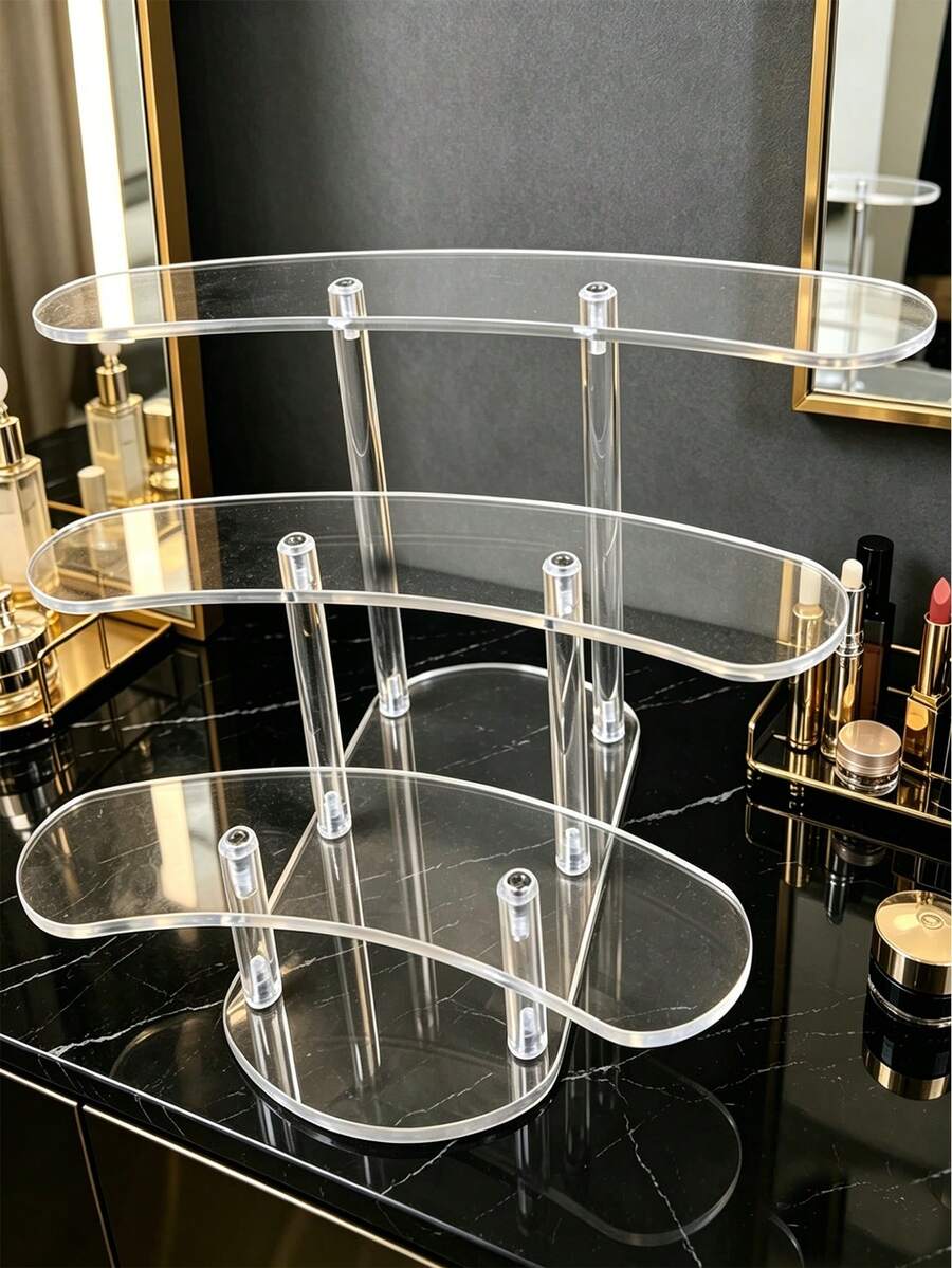 Giá đỡ bánh bằng acrylic, giá trưng bày bánh ngọt tròn trong suốt, giá đỡ nhiều tầng dùng cho tiệc cưới, sinh nhật và tiệc buffet. - Trong sáng - Xem 1