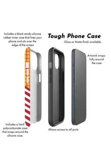 Dual-Layer Pink And Red Striped Heart Pattern Phone Case, Suitable For IPhone 11 To 17 Pro And Max Models. This Durable, Shock-Resistant Protective Case Makes An Ideal Birthday Or New Year Gift. - Multicolor - View 5