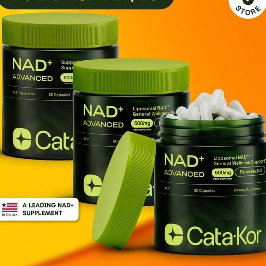 [3-Packs-Flash-]500 Mg-NAD+ Supplement For Skin Aging Support, Energy, And Focus - 60 Count -Vitamin & Wellness Supplements Dietary Healthcare Edible - 300克 - 查看 1