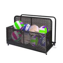 Cesta rodante para almacenamiento de flotadores de piscina con ruedas - Organizador duradero de ratán PE para flotadores, toallas y juguetes - Contenedor resistente para patio junto a la piscina o la playa. - Capa única - Ver 5