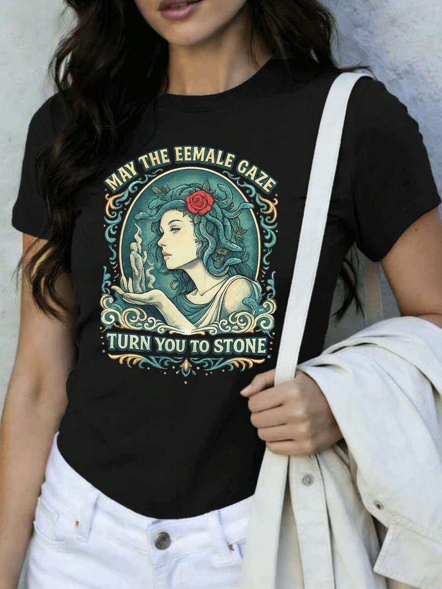 Women T-Shirts - Black - View 1