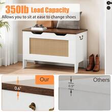 Storage Benches & Ottomans - Chocolate Brown - View 5