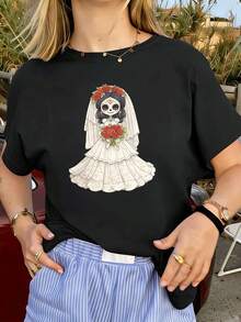 Women T-Shirts - Black - View 1