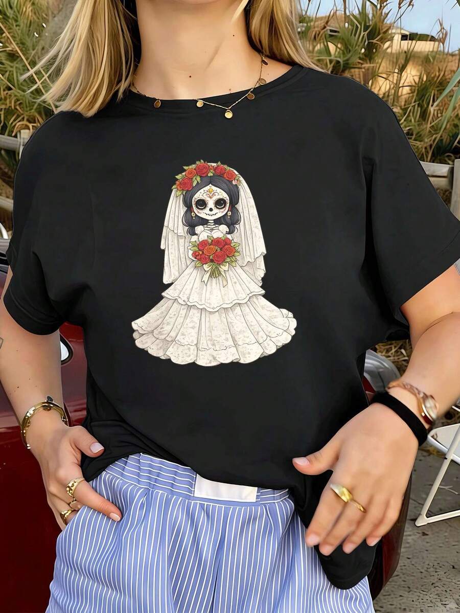 Women T-Shirts - Black - View 1