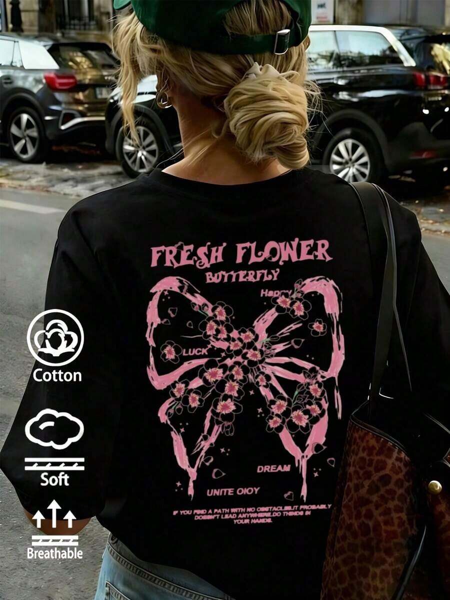 Women T-Shirts - Black - View 1