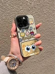 SpongeBob SquarePants スポンジ・ボブ スクエアパンツ Phone ケース 対応 Phone 11/12/13/14/15/16/78 Pro Max 全面保護 可愛いキャラクタースマホカバー - a3 - チェックする 7