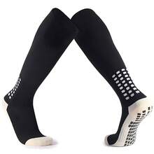 1 Pair Long Football Socks, Knee Protection Sports Socks, All-Season, Non-Slip Design, Professional Football Socks, - Multicolor - View 5