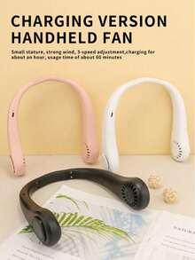 Portable Neck Fan, Cooling Neck Fan, Essential For Sports, Outdoor & Leisure Activities - Multicolor - View 1