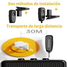 Wireless Microphone System For Saxophone, Clip-On Instrument Microphone For Saxophone, Trumpet, Trombone, Flute, Unidirectional Gooseneck Pickup - 黑色 - 查看 3