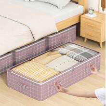 1pc Extra Wide Under Bed Storage Box, Large Capacity Flat Drawer Design, Suitable For Storing Clothes, Blankets, Seasonal Wear, Saves Bed Frame Space, Multifunctional Wardrobe Storage Box - View 5