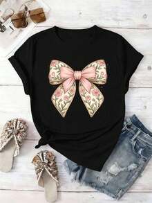 Women T-Shirts - Black - View 2