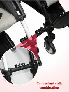 Detachable Stroller Connector, Lightweight 3 PiecesFoldable Stroller Connector Tool, Fits To Connect 2 Baby Strollers - Multicolor - View 7
