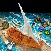 3D Printed War Ship Model - Terrain, Game Scene Building, TRPG Game Accessories, Suitable For 14+ Role-Playing Enthusiasts, DIY Painting Props, Desktop Decor, Home Decoration, Holiday Gift, Board Game Lover Gift - Bronze - View 6
