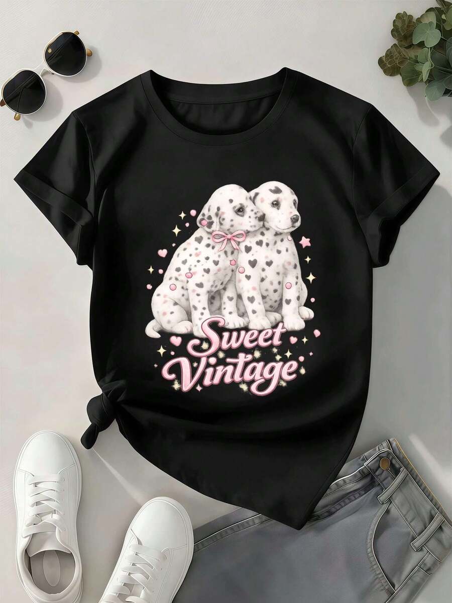 Women T-Shirts - Black - View 1