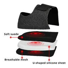 1 Pair Silicone Heel Protectors, Fits Human Foot Contour, More Comfortable And Easier To Walk. Black And Nude Colors Available, Breathable And Adjustable, Suitable For Men And Women Daily Exercise And Walking Insoles, Foot Care, Silicone Socks Travel Essentials, Walking Holiday Essentials, Heel Protectors, Camping Essentials Heel Pads, Sports Accessories, Gift For Your Loved One, Back To School Halloween Gym Heel Socks - Multicolor - View 3