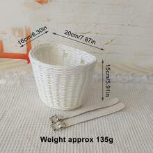 Wicker Storage Basket For Bicycle And Desk Decoration Multipurpose Design - Multicolor - View 10