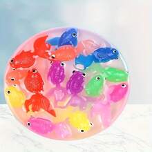 21/14 Floating Plastic Goldfish Toys, Suitable For Indoor And Outdoor Water Games, Summer And Winter Party Decorations And Supplies - Party Supplies - Fish-Catching Toys, Christmas, Thanksgiving, New Year Party Gifts, Bright And Colorful With A Comfortable Touch, Small Fish Length 5cm, A Total Of 7 Colors (Colors Are Random) - 21Pcs - View 7