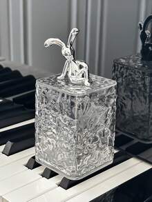 1pc Glacier Texture Toothpick Holder, High-End Home Dust-Proof Storage Box For Toothpicks, Dental Floss, Cotton Swabs - A - View 8
