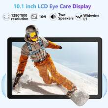 Qetupa Android 15 平板電腦，10.1 吋 4GB RAM+64GB ROM，MTK 6797 八核 2.0GHz 處理器，HD (1280x800) IPS 觸控螢幕，5MP 前置鏡頭與 13MP 後置鏡頭，6000mAh 大容量電池，藍牙 5.2 與 802.11ac WiFi 5，GPS (不含適配器) - 金色 - 查看 2