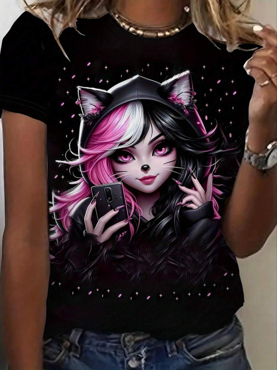 A Fashionable And Comfortable Graphic T-Shirt - Made From 100% Lightweight Fabric, This Crew Neck Tee Is Ideal For Summer Wear, Making It A Great Gift Idea. It Features An Eye-Catching Graphic Design And Is Made From Soft, Stretchy-X Fabric.