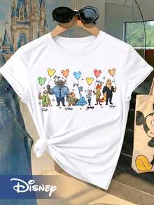 Disney Zootopia 2 Signature Shirt - Official & Judy Zootopia Signatures, Cute Movie Tee For Fans, Casual Wear & Themed Parties ( &) - 白色 - 查看 6
