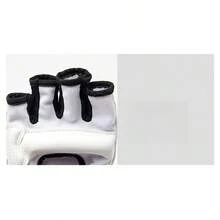 Hand Wraps, Forearm Guards - Blue Boxing Gloves (with Extended Wrist Strap) - View 3