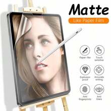 Shockproof Tablet Screen Protection Film 1pc High Definition, High Transparency, Scratch-Resistant, Anti-Fall, Full Screen Coverage, Strong Anti-Fingerprint, Sensitive Touch, PET Film, Screen Protector Soft Film, Anti-Glare, Compatible With IPad (Air4/5/6/7) 10th Gen, 11 A16 (2025), Air 11-Inch (2026), 12 11-Inch (2026) Mother's Day Gift - Clear - View 3