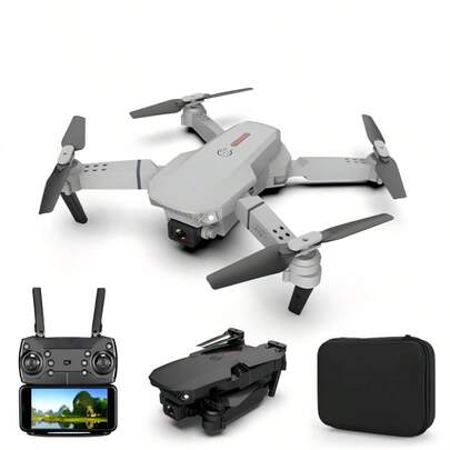 E88 Quadcopter Drone 360P Cámara única Altura Hold Rc Plegable Dron
