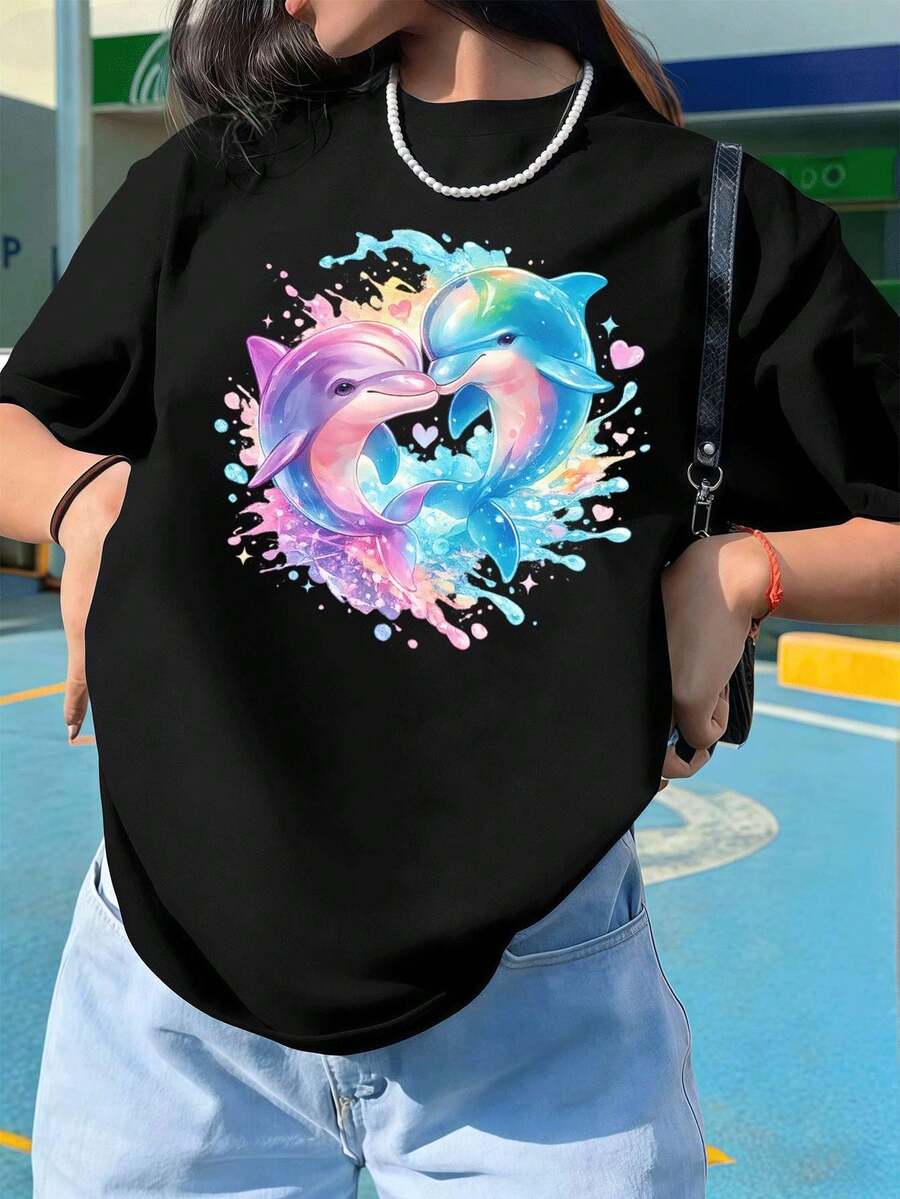 Women T-Shirts - Black - View 1