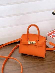 1 pieza Este mini bolso de piel de unicolor con textura de piedra presenta una correa de cadena única y elegante, lo que lo convierte en un accesorio versátil y elegante adecuado para el uso diario. Disponible en múltiples colores, este bolso de alta calidad es un elemento de moda esencial para el Ramadán y también es un regalo perfecto para los amigos. - Multicolor - Ver 3