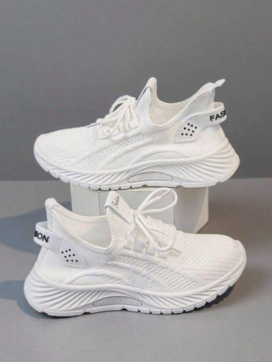 2025 New Autumn And Winter Multifunctional Popular Student Flat Sports Shoes, Summer Sports And Leisure Thick-Soled Platform Shoes. - White - View 1