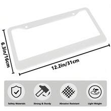 Metal License Plate Frame Cover With Futuristic Garden Glass Ceiling Design For Pet Lovers Outdoor Car Decoration - A - View 6
