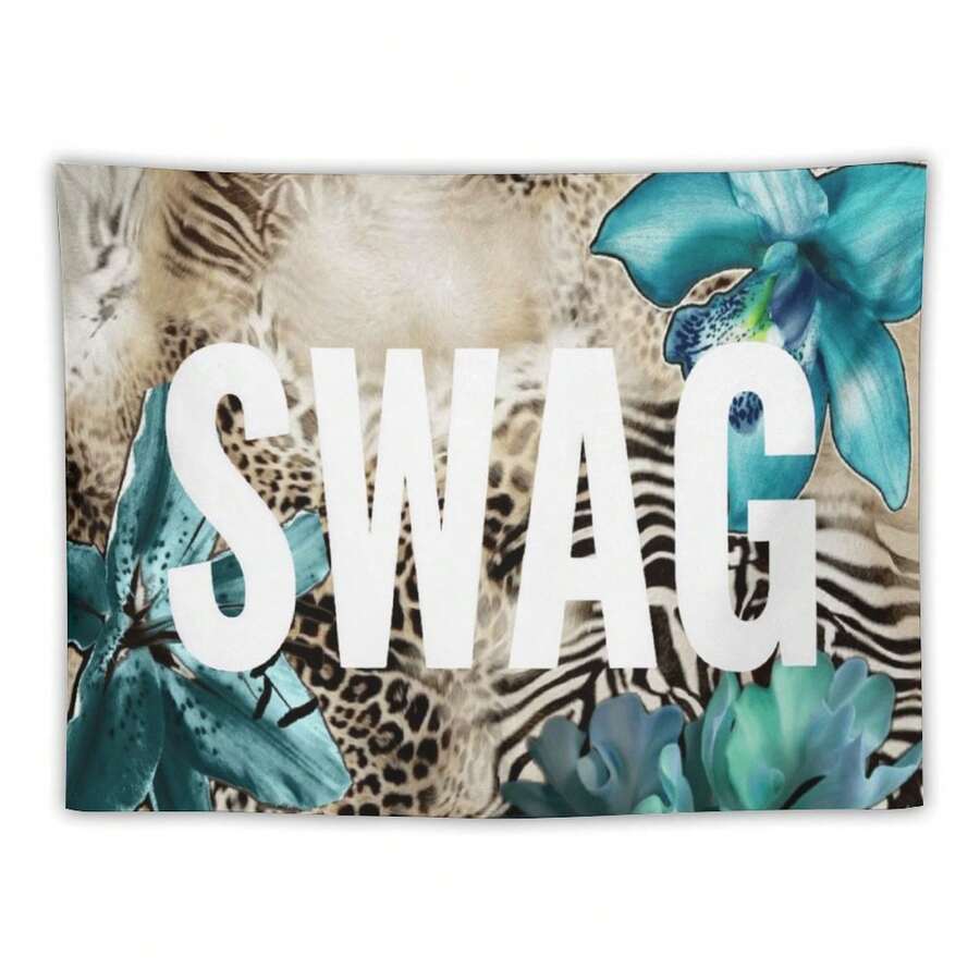 Printed Slogan Tapestry, Y2K Street Style Wall Hanging Tapestry, Suitable For Bedroom And Dormitory, Ideal Gift For Teenagers And Streetwear Lovers. - 1PC - 查看 1