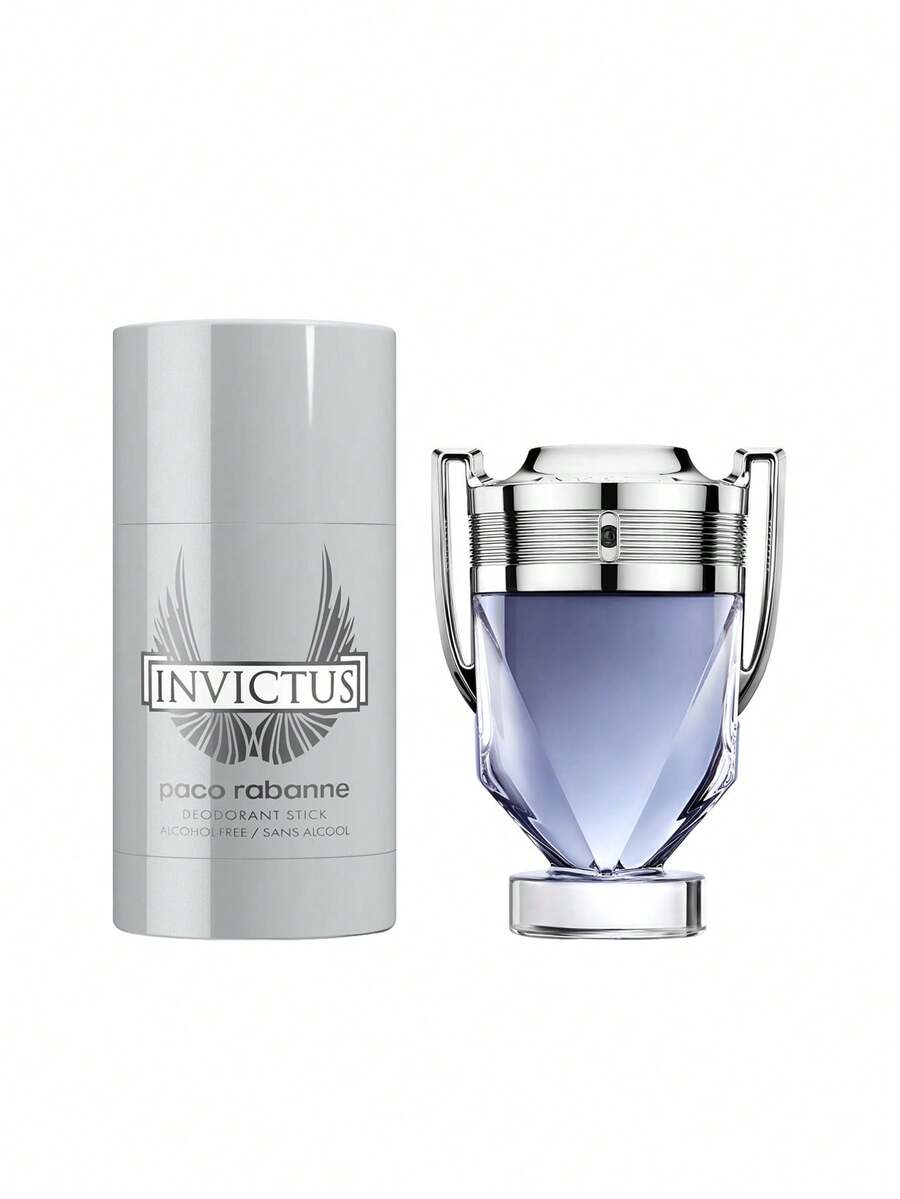 Paco Rabanne [Bundle] Invictus Stick Deodorant 75 Ml + Eau De Toilette 50 Ml - Invictus - View 1