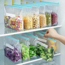 60 Pcs Leak-Proof Reusable Safety Ziplock Bags, 3 Sizes For Food Storage And Multiple Scenarios,Leakproof Material For Kitchen Organization - View 1