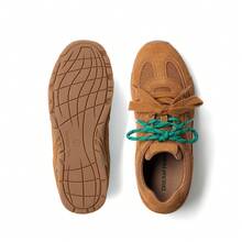 Women's Fashion Sneakers, All-Day Comfort Breathable Lightweight Vintage Casual Walking Athletic Shoes - 棕色 - 查看 3