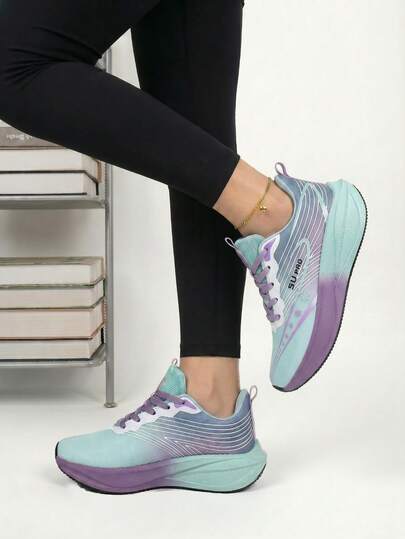 CHAODIAN Women's Professional Running Shoes, Lightweight, Shock-Absorbing, Non-Slip, Suitable For Jumping, Rope Skipping, Marathon, Jogging, Ultra-Light Sports Shoes For Women, Spring/Summer