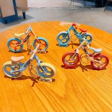 1pc Cute Mini Balance Bike Keychain, Detachable Assembling Bicycle Model Pendant, Sliding Stress Relief Toy, Kawaii Macaron Color Backpack Charm, Couple Gift Car Decoration Ornament - Multicolor - View 8