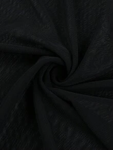 OhhNeed Women's Summer Mesh Patchwork Strapless Dress, Black Party Cocktail Dress Suitable For Valentine's Day, Date, Gathering, Party, Travel, Vacation, Graduation, New Year And Other Occasions - Black - View 10